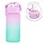 Garrafinha Infantil Degrade com Canudo 450ml Rosa - Buba - Imagem 2