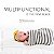 Capa Multifuncional para Mamãe e Bebê Listrada Branco e Cinza - Penka Cover - Imagem 9