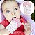 Luva Mordedor de Silicone Coruja Rosa - Girotondo Baby - Imagem 3