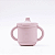 Copo de Silicone Infantil 2 em 1 com Alça Rosa 270ml - Petit Piá - Imagem 3