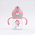 Copo Infantil Tritan com Alça Removível e Canudo 200ml Lia Rosa - Petit Piá - Imagem 1