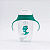 Copo Infantil Tritan com Alça e Canudo 300ml Leo Verde - Petit Piá - Imagem 1