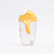Copo Infantil Tritan com Alça e Canudo 300ml Sol Amarelo - Petit Piá - Imagem 3