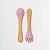Kit Talher Infantil de Bambu e Silicone Rosa - Petit Piá - Imagem 3