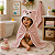 Toalha de Banho com Capuz Comfort Power Sec Cachorro Rosa - Laço Bebê - Imagem 3