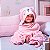 Toalha de Banho com Capuz Comfort Power Sec Cachorro Rosa - Laço Bebê - Imagem 4