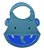 Babador de Silicone Elefante Azul - Kababy - Imagem 1