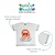 Pijama Infantil Manga Curta Branco/Azul Leão Marcus Marckids - Imagem 2
