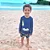 Conjunto Camiseta UV + Sunga Répteis da Selva Marinho Marckids - Imagem 4