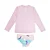 Conjunto Camiseta UV + Calcinha Gatinha Sereia Rosa Marckids - Imagem 2