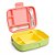 Baby Open Box - Lancheira Bento Box com Talheres Amarelo/Verde/Rosa - Munchkin - Imagem 1