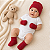 Kit Touca, Luva e Sapatinho RN Laço Bebê Bamboo - Vermelho - Imagem 2