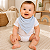 Babador Bandana Bamboo Laço Bebê - Azul Bebê - Imagem 2