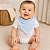 Babador Bandana Laço Bebê Bamboo - Azul Bebê - Imagem 2