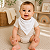 Babador Bandana Bamboo Laço Bebê - Branco - Imagem 2