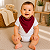 Babador Bandana Bamboo Laço Bebê - Vermelho - Imagem 2