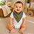 Babador Bandana Bamboo Laço Bebê - Verde - Imagem 2