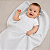 Manta Blanket Bebê 100% Algodão Laço Bebê - Branco - Imagem 2