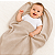 Manta Blanket Bebê 100% Algodão Laço Bebê - Bege - Imagem 2