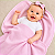 Manta Blanket Bebê 100% Algodão Laço Bebê - Rosa Bebê - Imagem 2