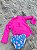 Camiseta Infantil de Banho com FPS 50+ Manga Longa Rosa Pink - Ecoeplay - Imagem 4