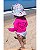 Chapéu de Banho Infantil com FPS +50 Zebrinhas Rosa - Ecoeplay - Imagem 3
