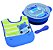 Kit Alimentação em Silicone (Tigela com tampa, babador e colher) Hipopótamo - Marcus & Marcus - Imagem 1