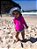 Chapéu de Banho Infantil com FPS +50 Girafa Rosa - Ecoeplay - Imagem 3
