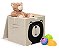 Caixa Organizadora Infantil Linha Animals com Tampa - Urso Teddy - Imagem 4