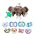 Paci Plushies Nookums Cachorro - Prendedor de Chupeta Universal - Imagem 3