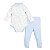 Conjunto Body Transpassado Sophie La Girafe (Algodão Egípcio) Azul - Imagem 2