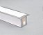 Perfil Alumínio de Embutir Duo Difusor Leitoso para LED - Imagem 1