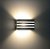 Arandela Frisada 15cm Friso Luminária Externa Interna Muro Parede Alumínio Preto - Imagem 3