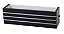 Arandela Frisada 30cm Friso Luminária Externa Interna Muro Parede Alumínio Preto - Imagem 1