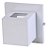 Arandela Box 2 Focos Luminária Externa Interna Muro Parede Alumínio Branco - Imagem 1