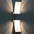 Arandela Box com Aba 2 Focos Luminária Externa Interna Muro Parede Alumínio Marrom - Imagem 3