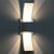 Arandela Box com Aba 2 Focos Luminária Externa Interna Muro Parede Alumínio Preto - Imagem 3