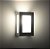 Arandela 5 Vidros Luminária Externa Interna Muro Parede Alumínio Marrom - Imagem 3