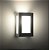 Arandela 5 Vidros Luminária Externa Interna Muro Parede Alumínio Preto - Imagem 3