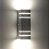 Arandela Retangular 4 Frisos Externa Interna Muro Parede Alumínio Preto - Imagem 3