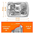 Bloco Óptico do Farol Toyota Hilux (1991 a 2001) – Fortluz Código 1003 (Lado direito ou esquerdo) - Imagem 3