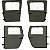 Jogo Portas Lona Humvee M998 Verde NATO 383 Militar Kit 4 Peças - Imagem 1