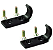 Prendedor inferior do quadro do para-brisa Jeep CJ5 CJ6 Par - Imagem 1