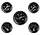 Kit Painel Velocimetro Jeep Willys Cj2 Cj3 Aro Preto - Imagem 1