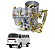 Carburador Fusca Kombi 1969 a 1986 Brasília 1973 a 1983 Gasolina 1.5 Mecar CN17052 - Imagem 1