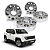 Jogo 4 Alargadores Espaçadores de Rodas 38,1mm Avm Jeep Renegade - Imagem 1