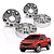 Espaçador Alargador de Rodas 32mm Avm Fiat Toro 2016 a 2022 Jogo 4 pçs - Imagem 1