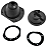 Kit Guarda Pó Do Cambio E Reduzida Jeep Ford Willys F75 Com Aro - Imagem 1