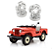 ESPACADOR ALARGADOR DE RODA 5 FUROS 50MM JEEP WILLYS FORD JOGO 4 PEÇAS - Imagem 1