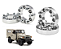 ESPAÇADOR ALARGADOR RODAS 31,75MM AVM TOYOTA BANDEIRANTE 1983/2001 JG - Imagem 1